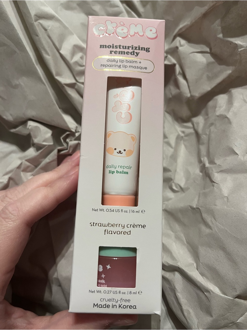 The Crème Shop Moisturizing Remedy Daily Repair Lip Balm - Strawberry Crème
